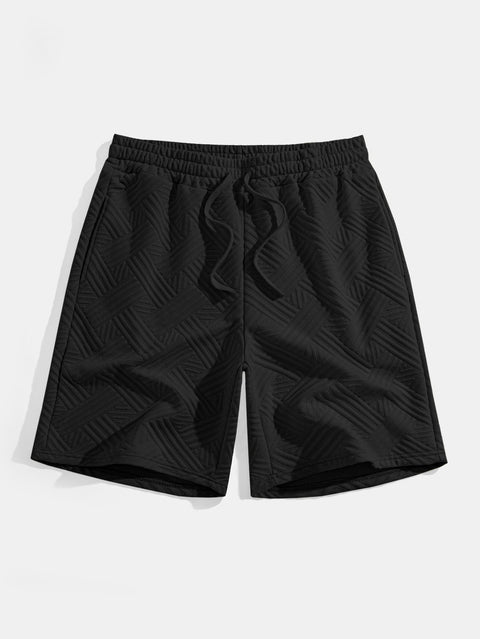 Striped Jacquard T-Shirt & Shorts Set