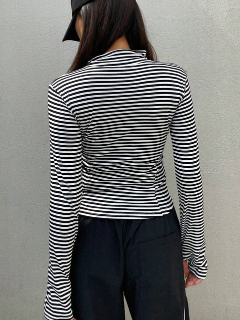 Women's Zipper Closure Slim Fit Jacket