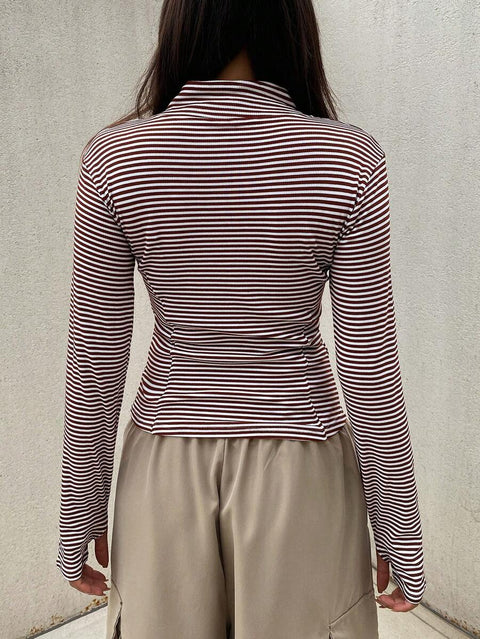 Women's Zipper Closure Slim Fit Jacket