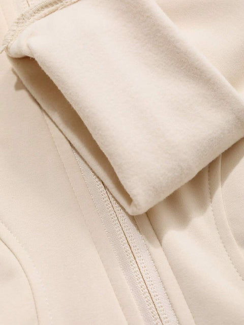 Women's Zipper Closure Slim Fit Jacket