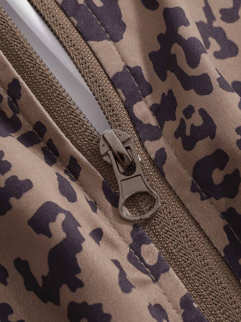 Women's Zipper Closure Slim Fit Jacket