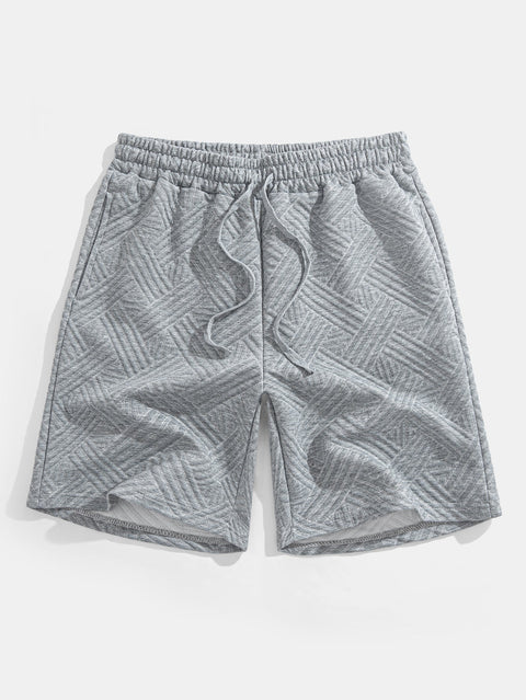 Striped Jacquard T-Shirt & Shorts Set