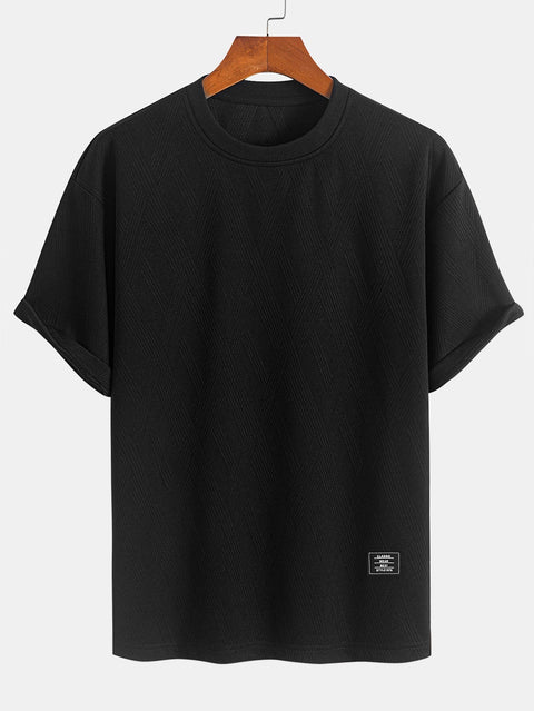 Relax Fit Diamond Jacquard T-Shirt & Diamond Jacquard Shorts