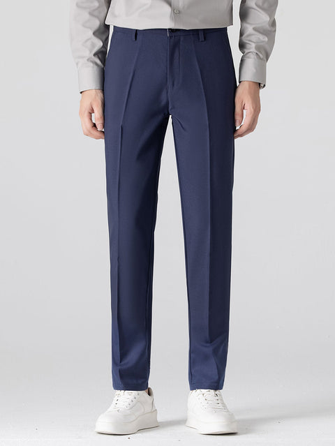 Long Sleeve Stripe Button Up Shirt & Slim Fit Tapered Trousers