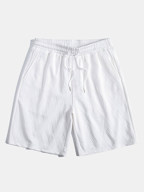 Relax Fit Diamond Jacquard T-Shirt & Diamond Jacquard Shorts