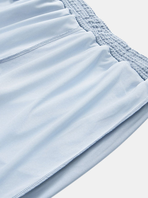 Waffle Textured Cuban Shirt & Shorts