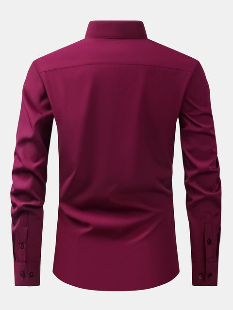 3 Pieces Long Sleeve Button Up Dress Shirt