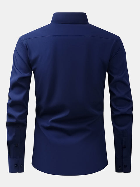 3 Pieces Long Sleeve Button Up Dress Shirt