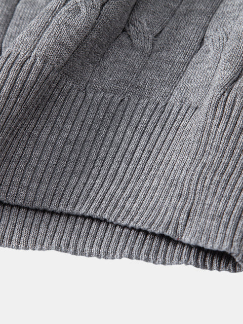 Twist Knitted Henley Shirt