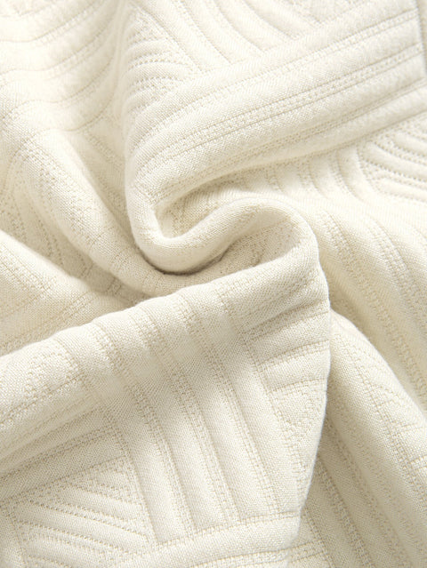 Striped Jacquard T-Shirt & Shorts Set