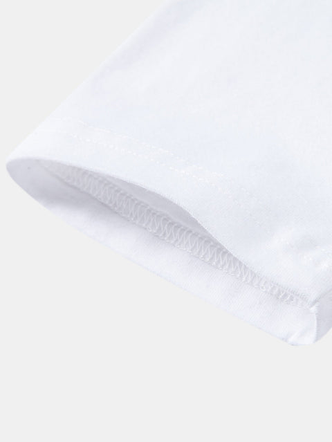 Solid Long Sleeve Cotton Polo Shirt