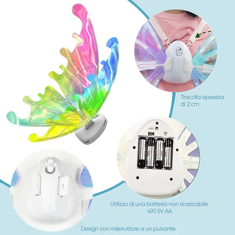 Glowing LED Butterfly Fairy Wings