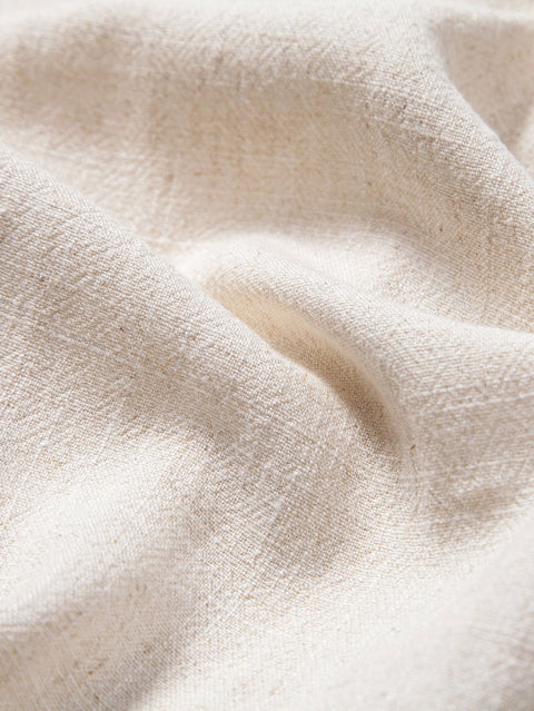 V Neck Linen Rayon Blend Shirt & Straight Leg Linen Pants